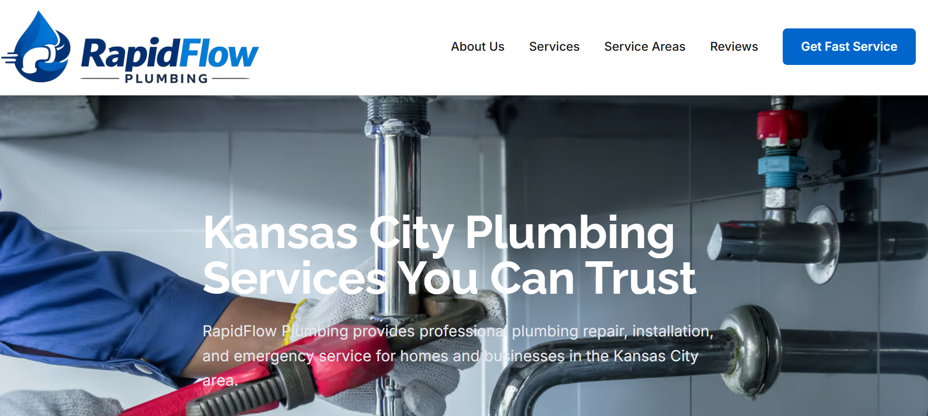 RapidFlow Plumbing website demo