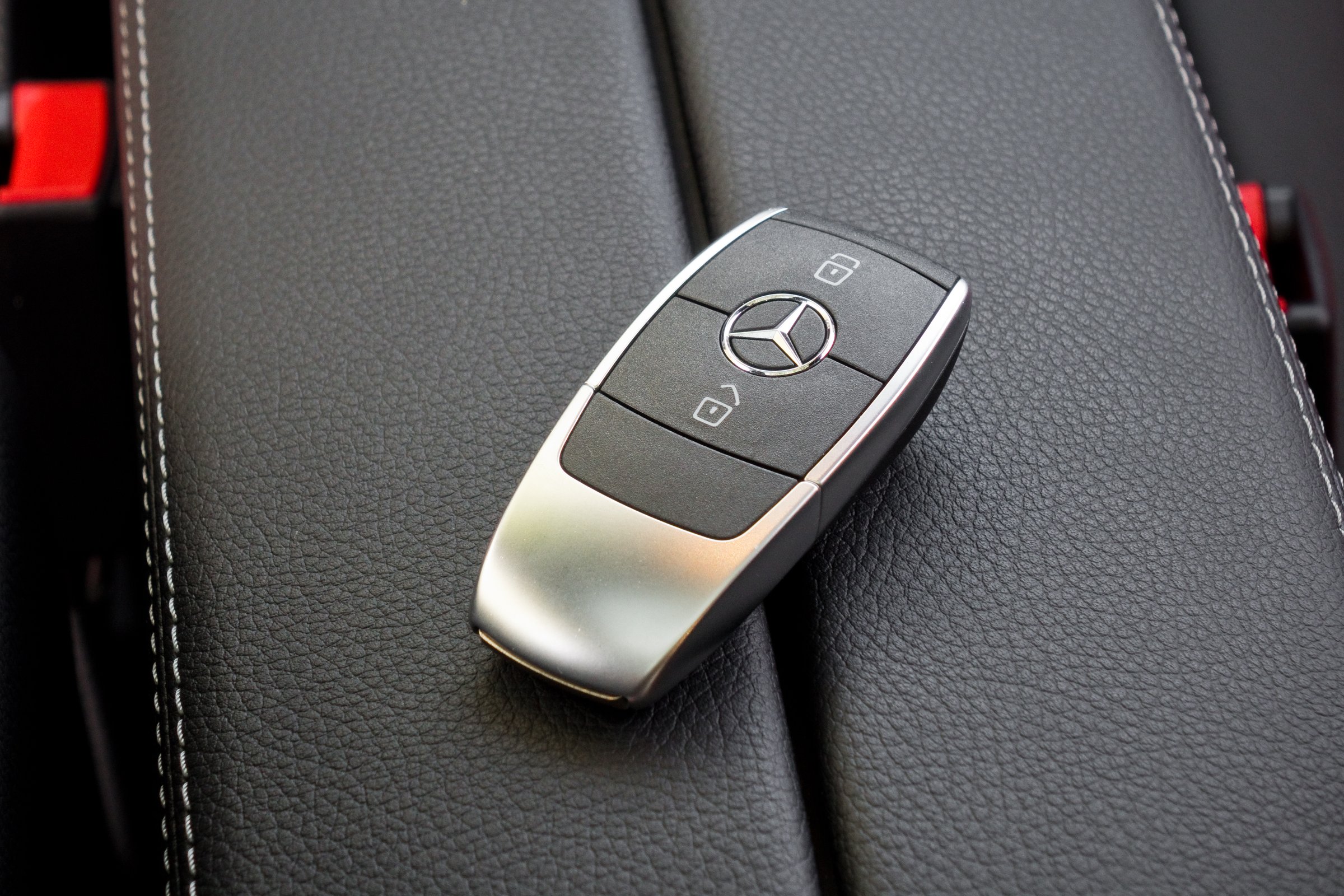 Croatia, Balkans March 2, 2018 : Mercedes-Benz A-Class 2018 Wireless Key March 2 2018 in Croatia.