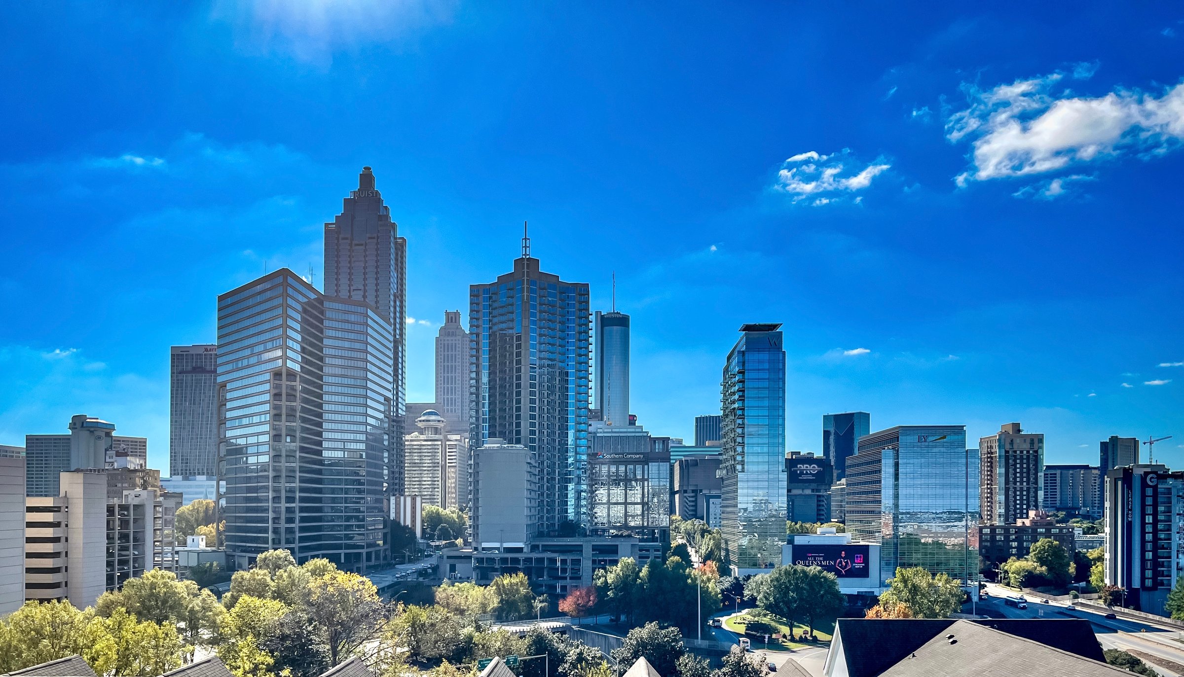 Downtown Atlanta skyline on a sunny day
