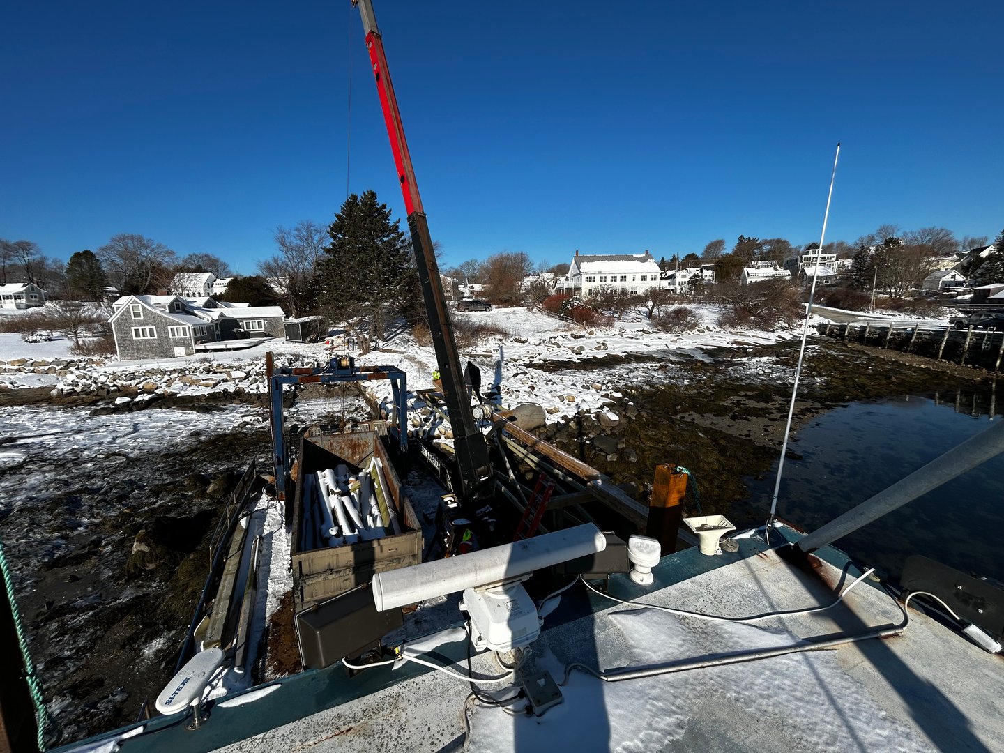 Dock construction by Midcoast Dock LLC