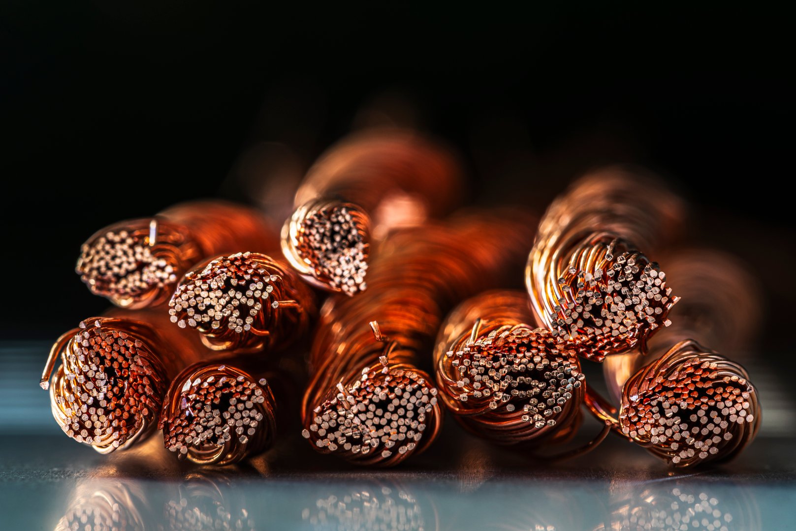 Scrap of copper wire for recycling