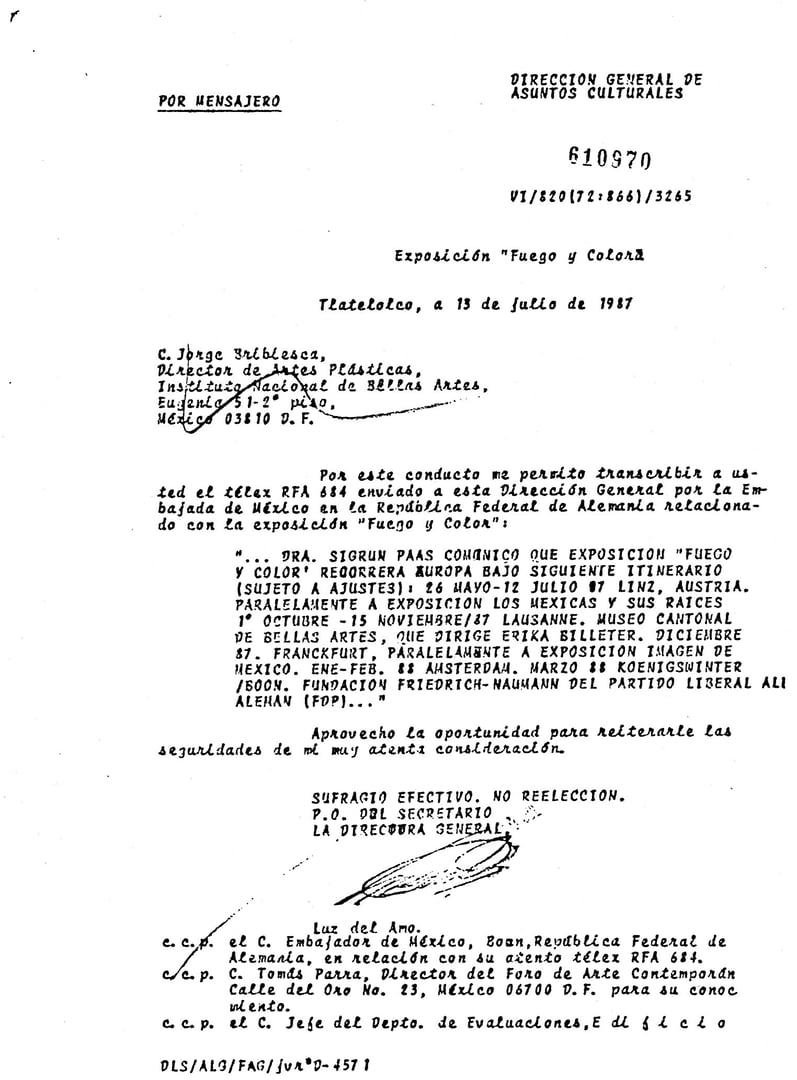 Exposición Internacional Julio 1987