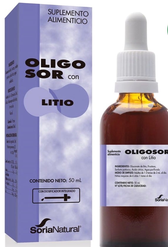 OLIGOSOR con Litio Soria Natural para sistema nervioso y equilibrio emocional