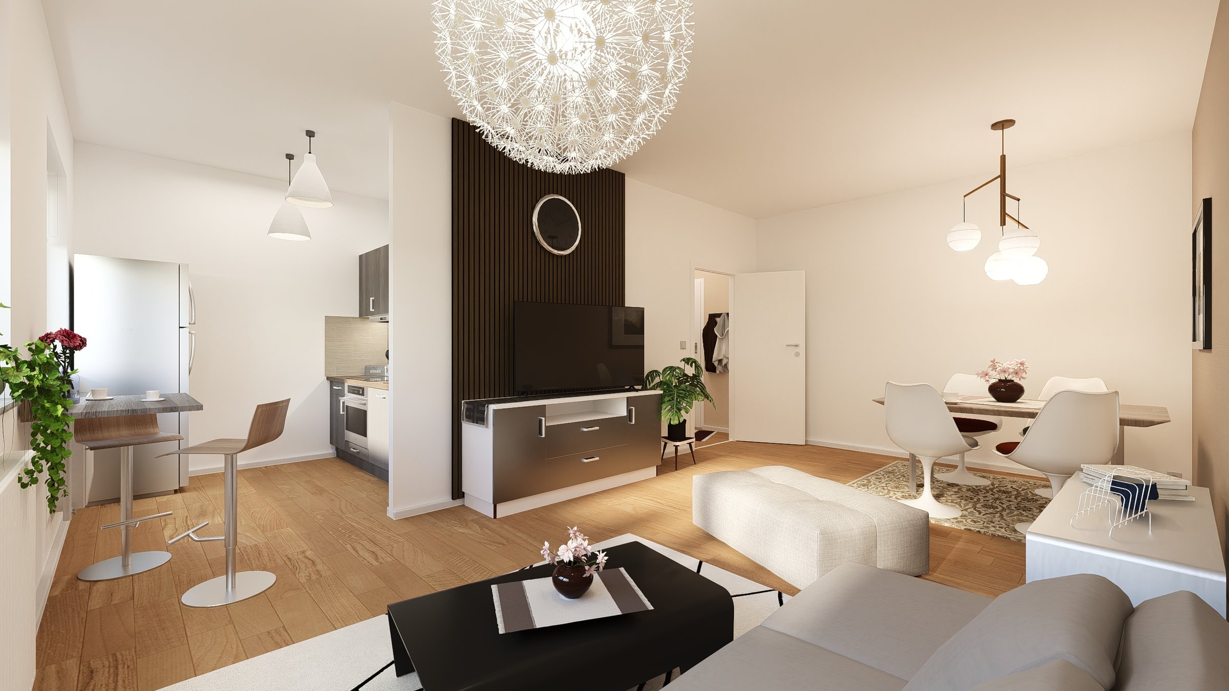 Fotorealistische Architekturvisualisierung für Neubauprojekte