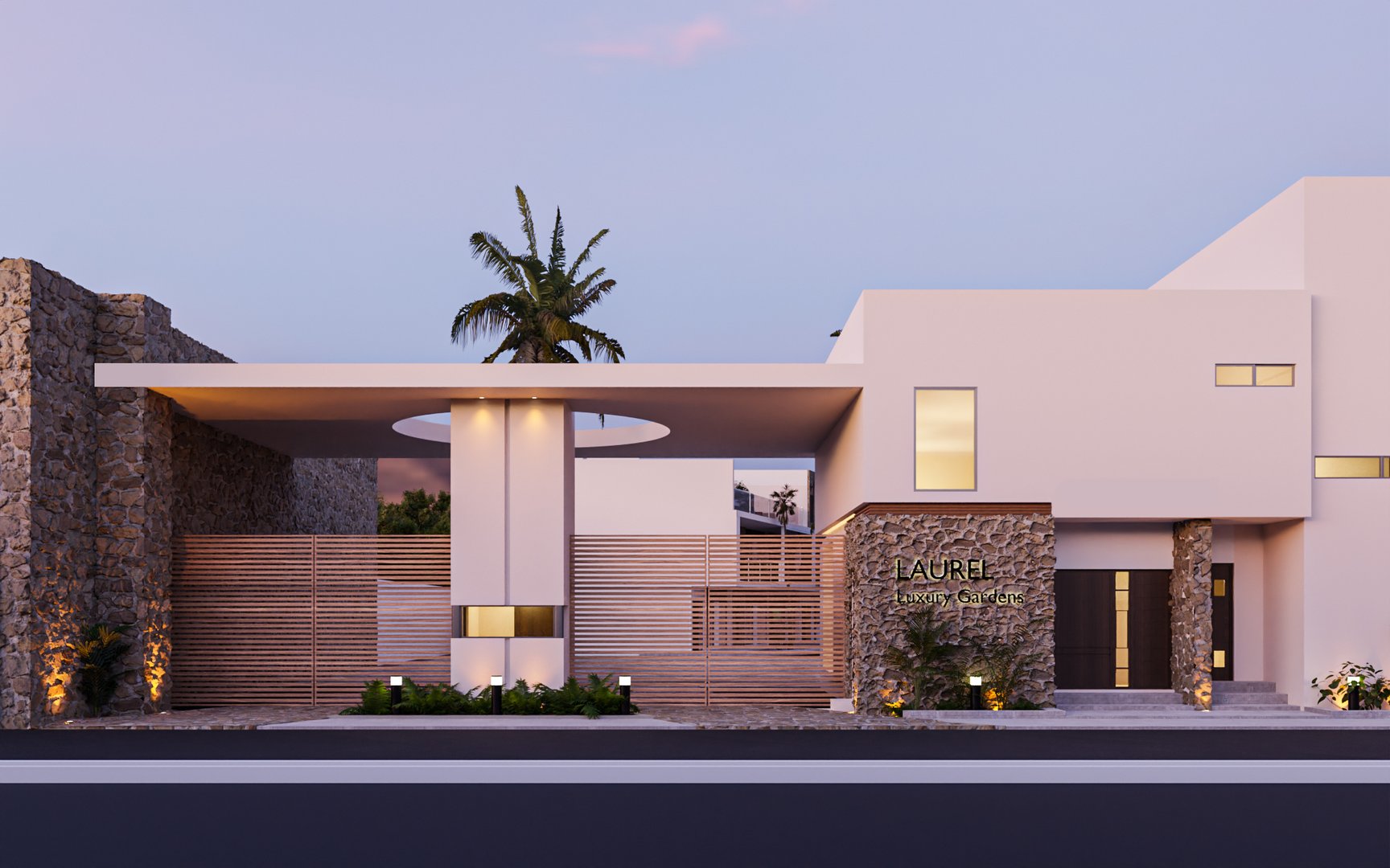 Vista de colonia residencial