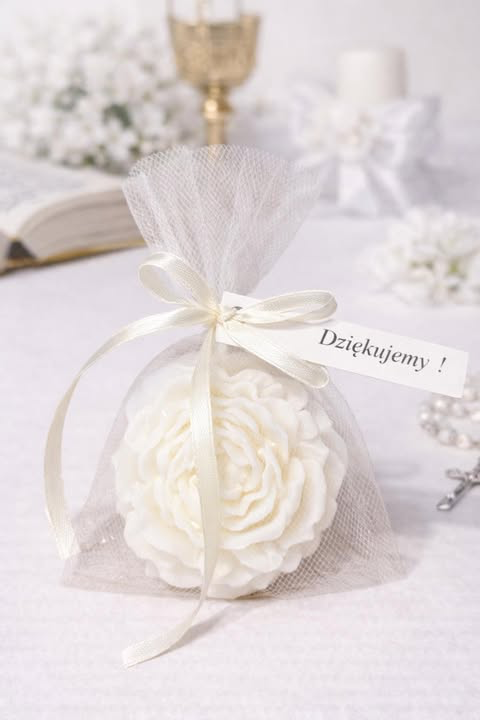 Świeca piwonia podziękowanie