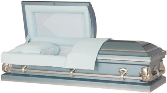 American Economy Sky Blue Casket