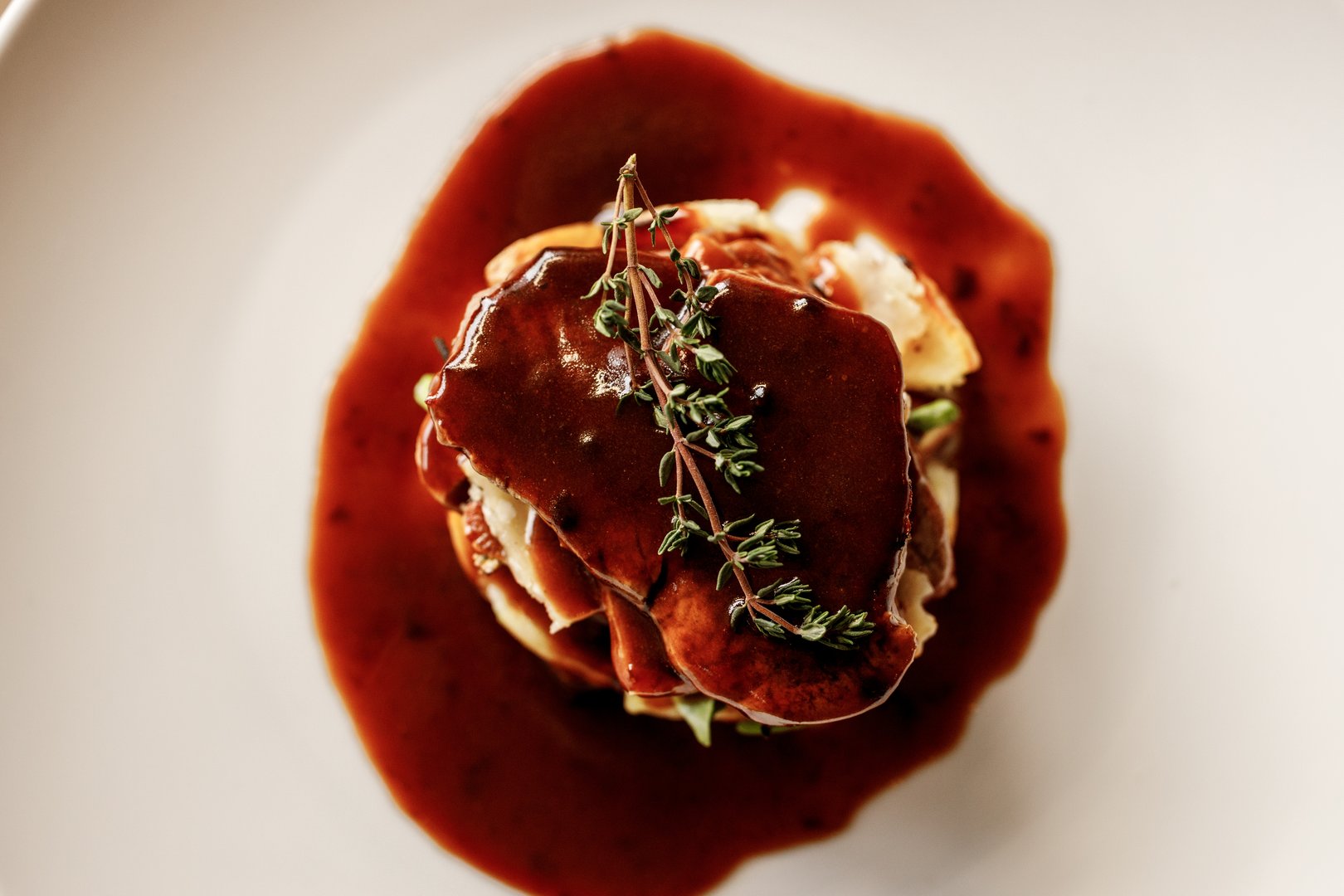 Professional restaurant photography example