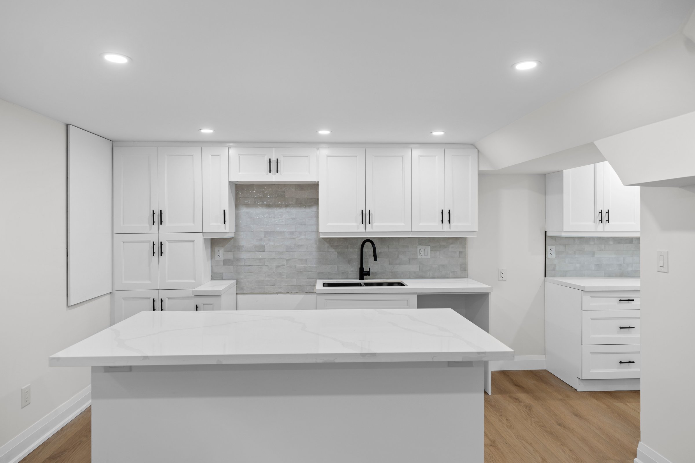 Professional custom basement kitchen project