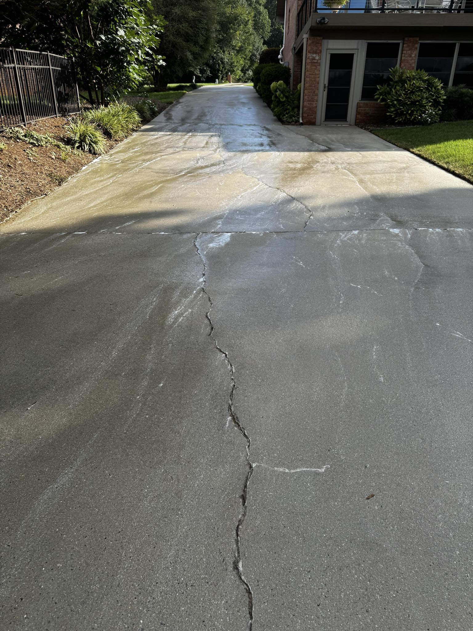Power washing after