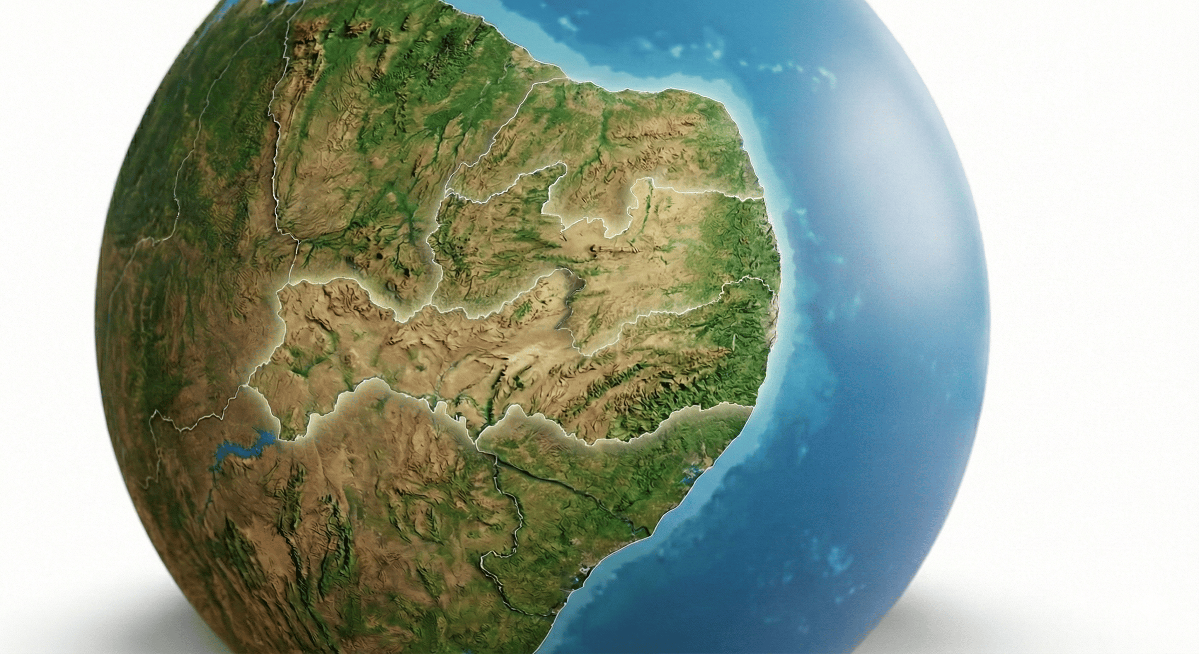 Mapa de Pernambuco com cidades de atendimento