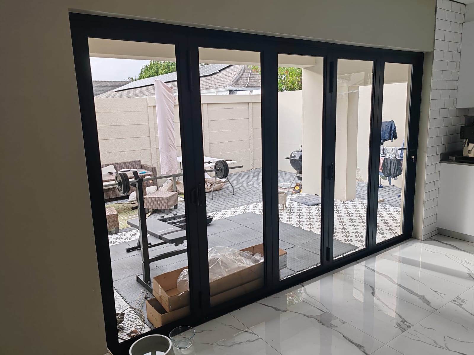 Premium luxury door installation detail