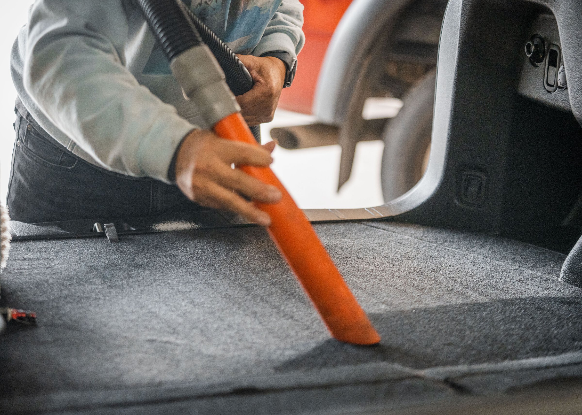 Interior car detailing - deep cleaning and leather conditioning