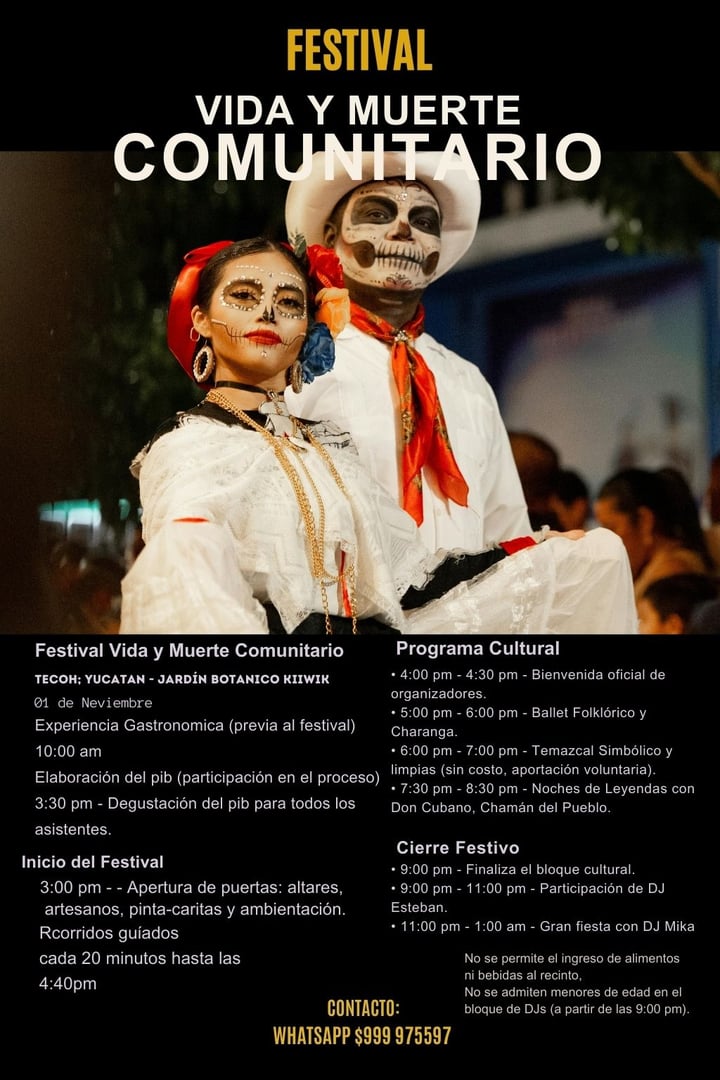 Festival Vida y Muerte Comunitario en Jardín Botánico Kiiwik