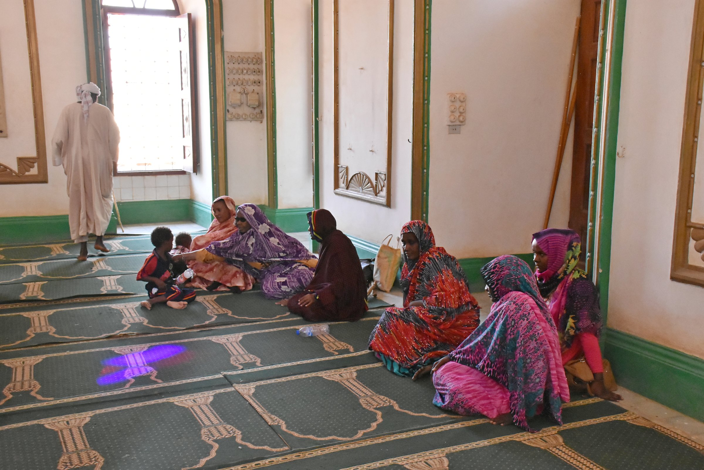 Khartoum, Sudan - November, 17, 2017: Unidentified people praying in Sufi mosque