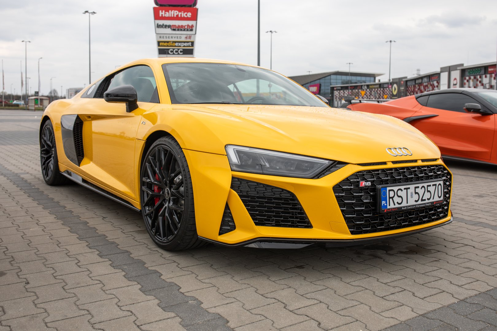 Stalowa Wola, Poland - April 30, 2025 - Audi R8 V10 RWD Performance, 5204 cm3, 570 KM. Year production 2024.