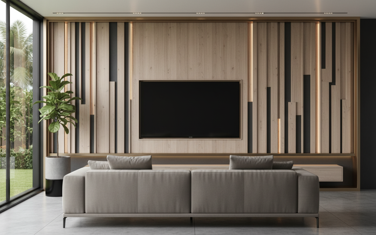 Luxury living space interior