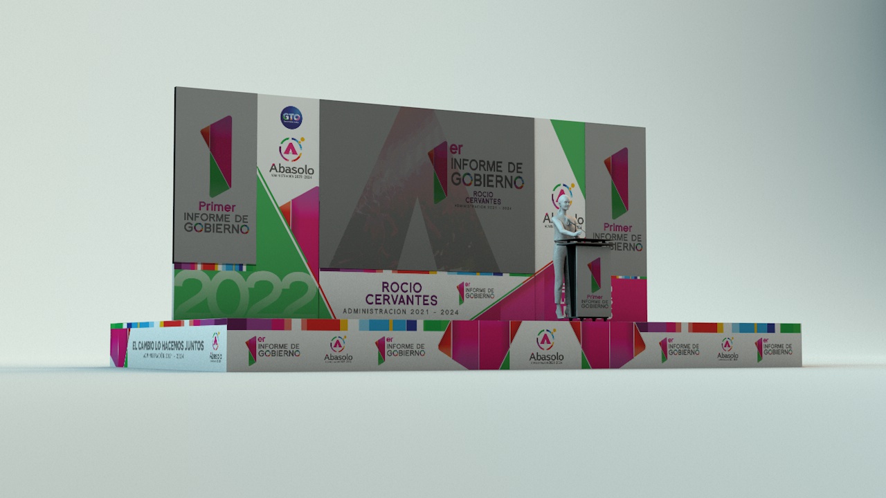 Escenario profesional realizado por TKI - Ejemplo de nuestro trabajo en eventos