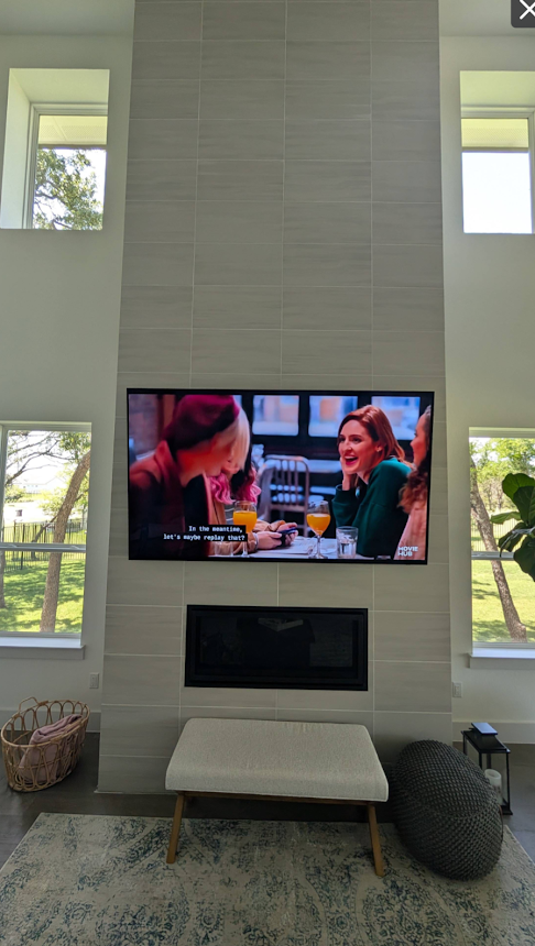 Professional TV mounting project