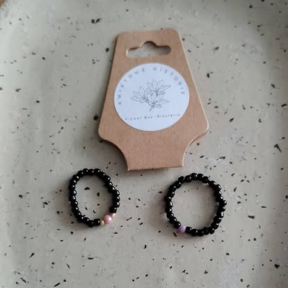 Pierścionki z koralików