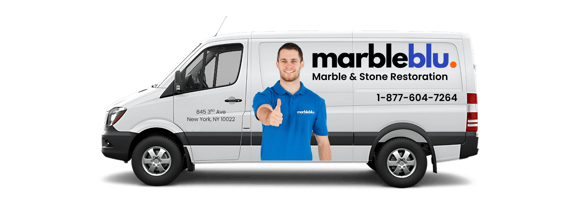 Marbleblu Service Van - Professional Marble Repair & Polishing