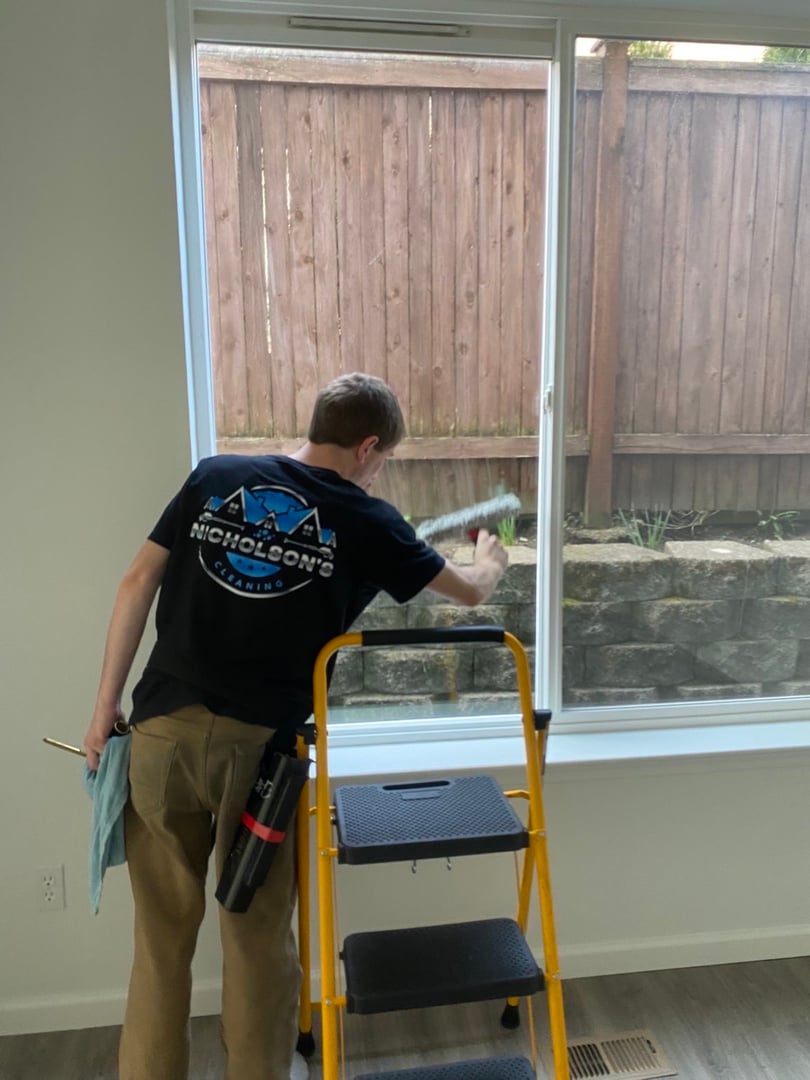 Professional interior window cleaning by Nicholson's Cleaning