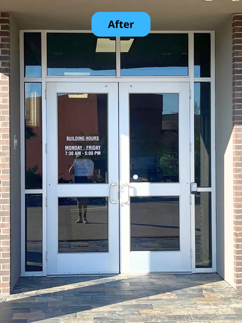 Window cleaning after