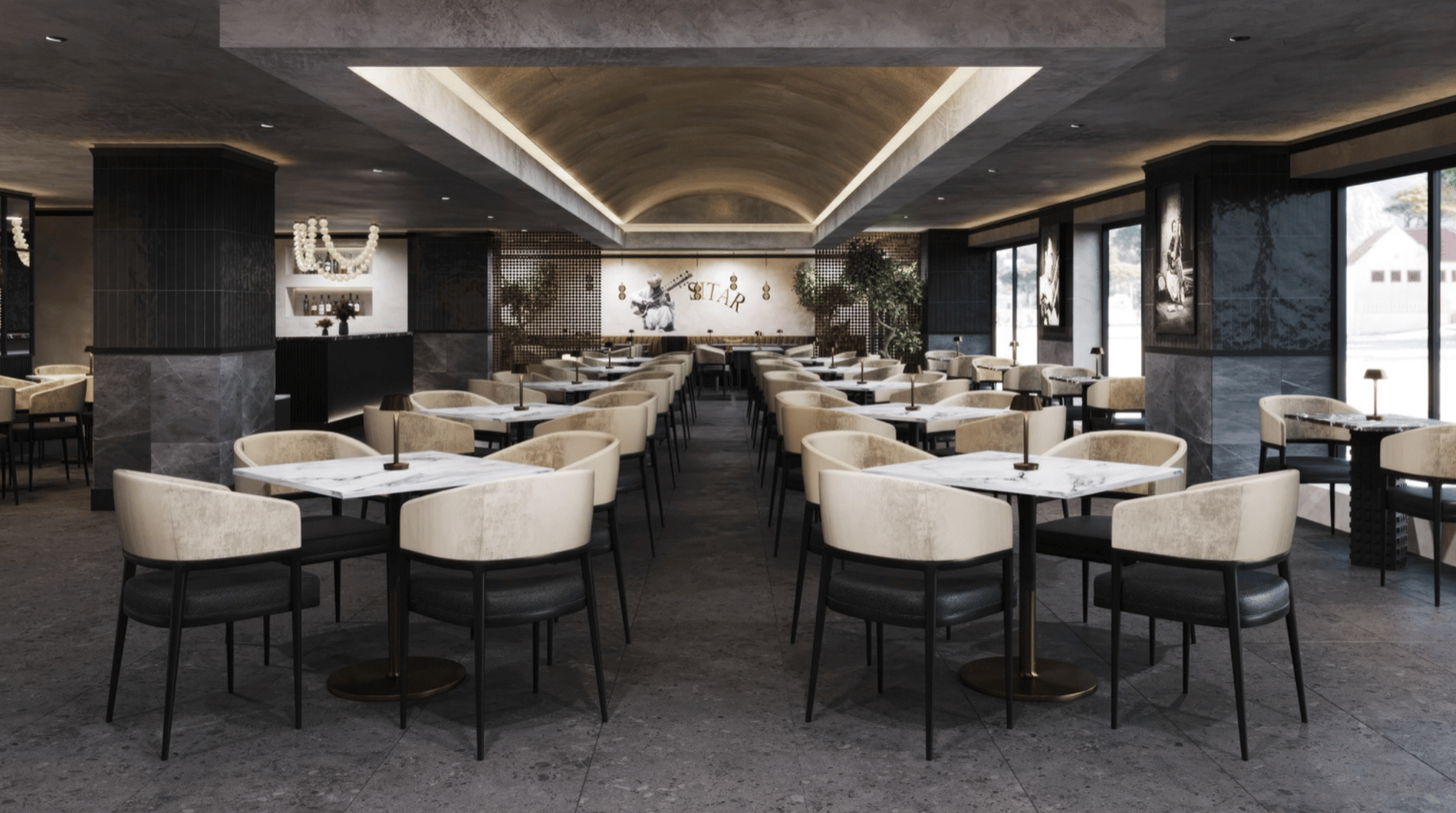 SITAR Restaurant Bar Area