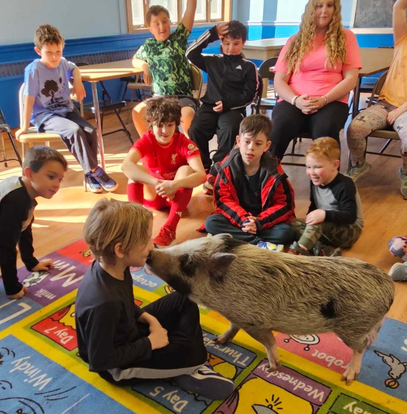 School children learning