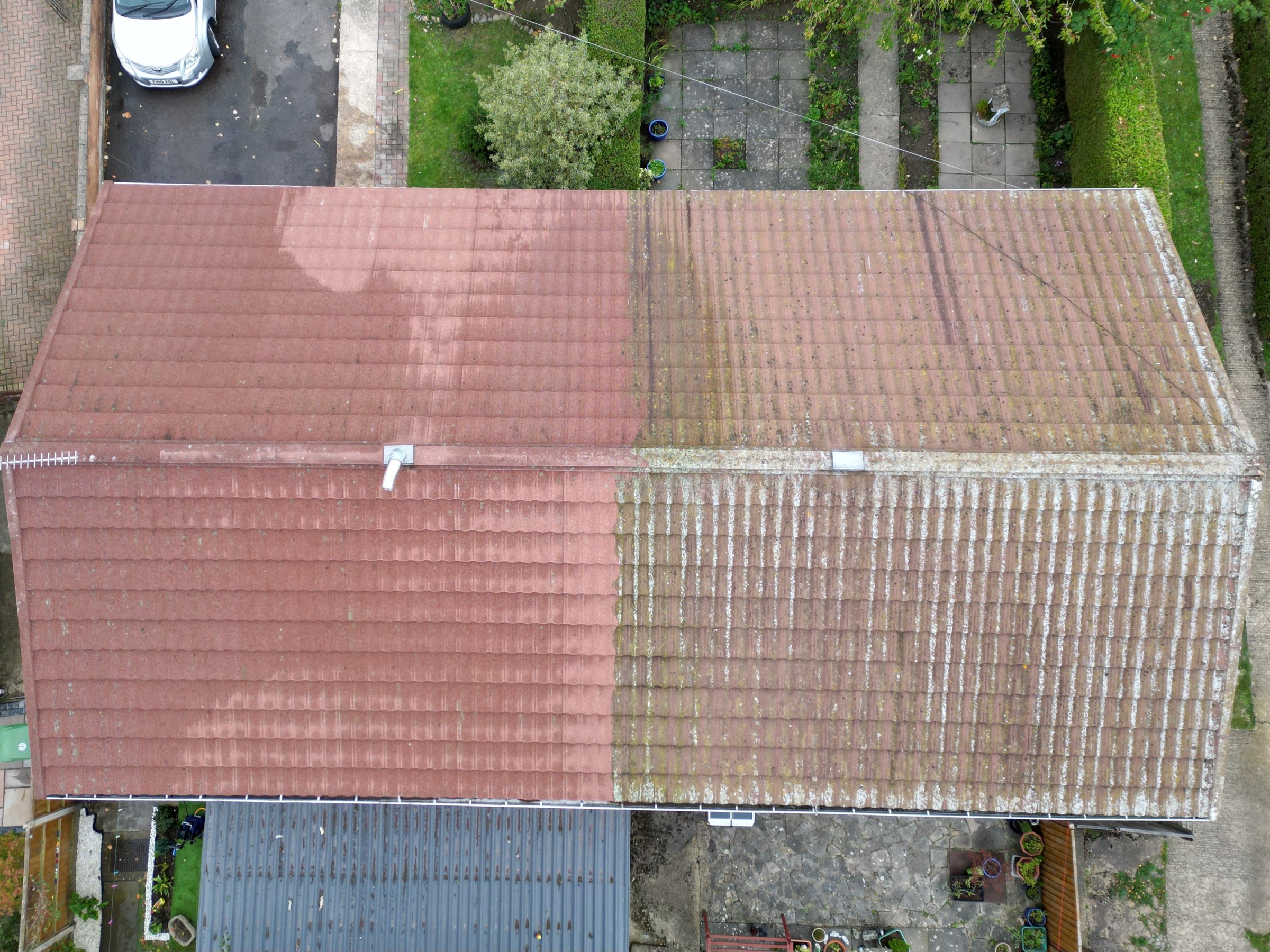 Roof cleaning transformation
