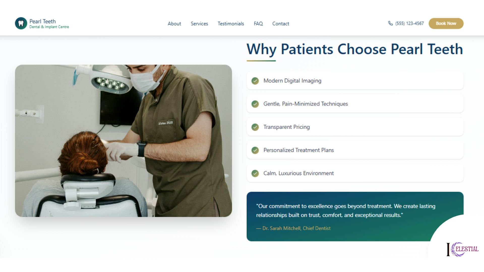 Pearl Teeth Website Screenshot 3