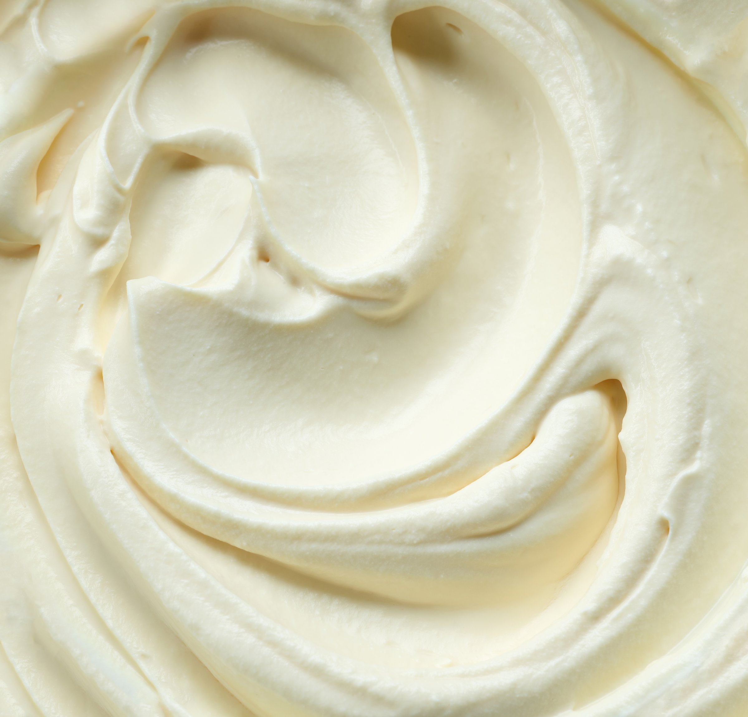 whipped mascarpone cream cheese for making ice cream texture
