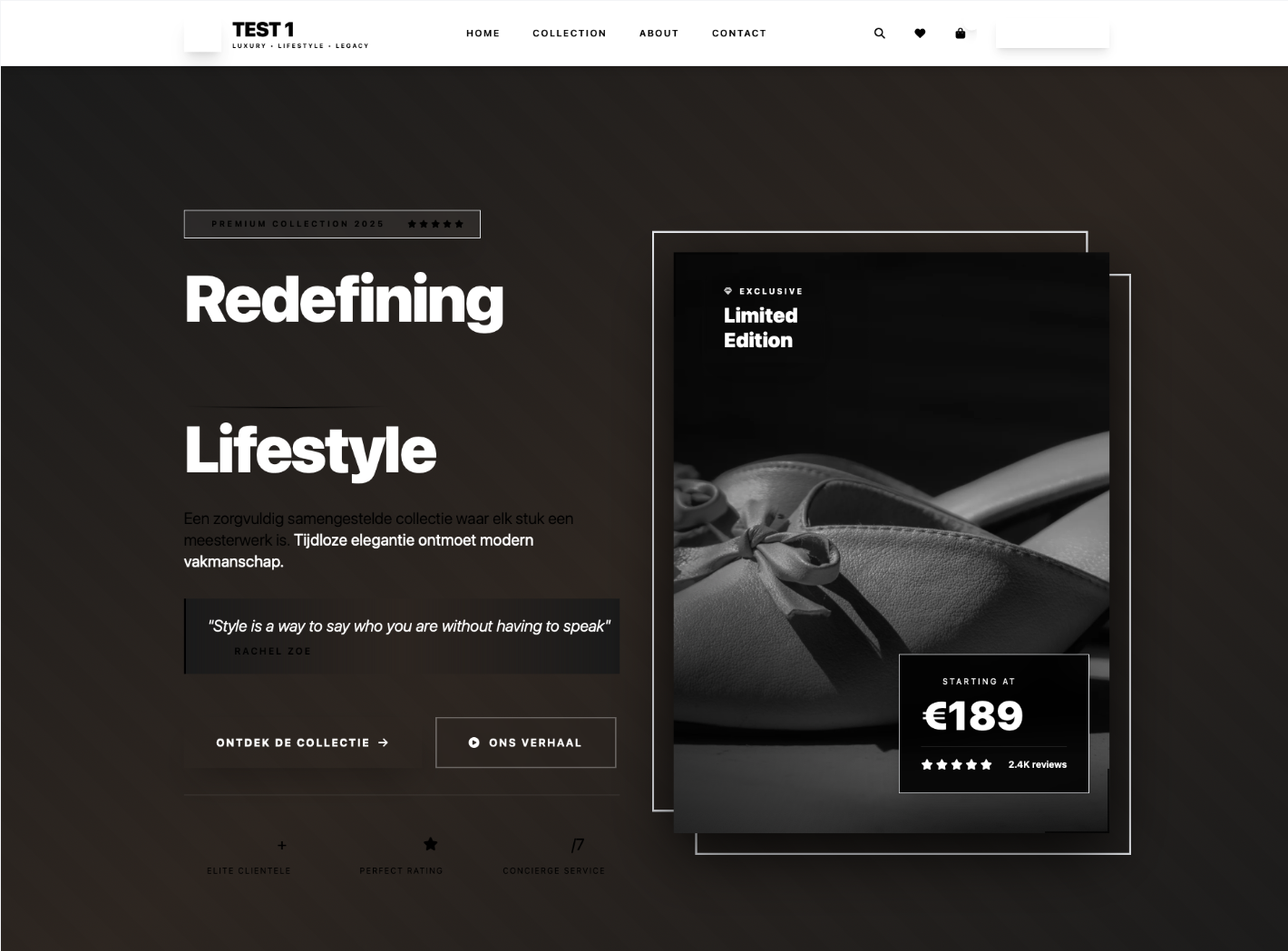 Professional business website screenshot