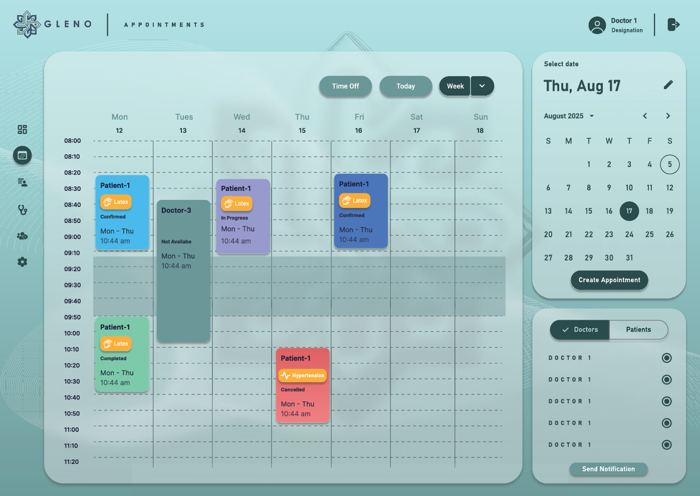 Smart scheduling and appointment management interface