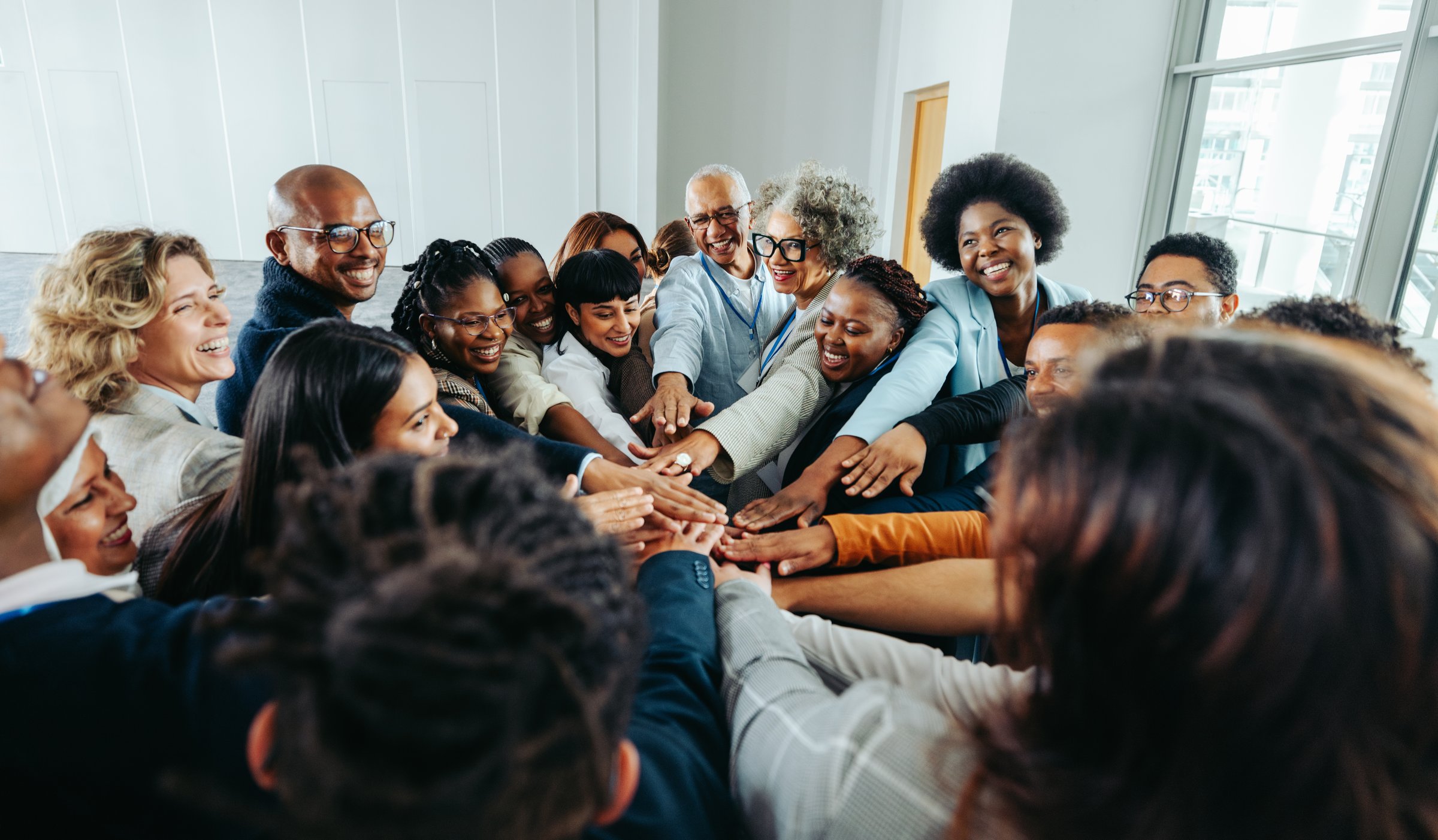 Diverse team united in collaboration