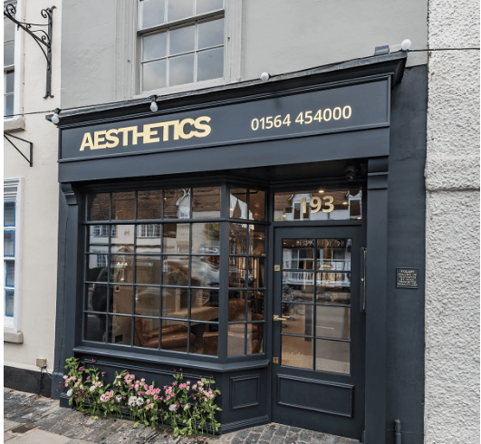 Hair salon website mockup