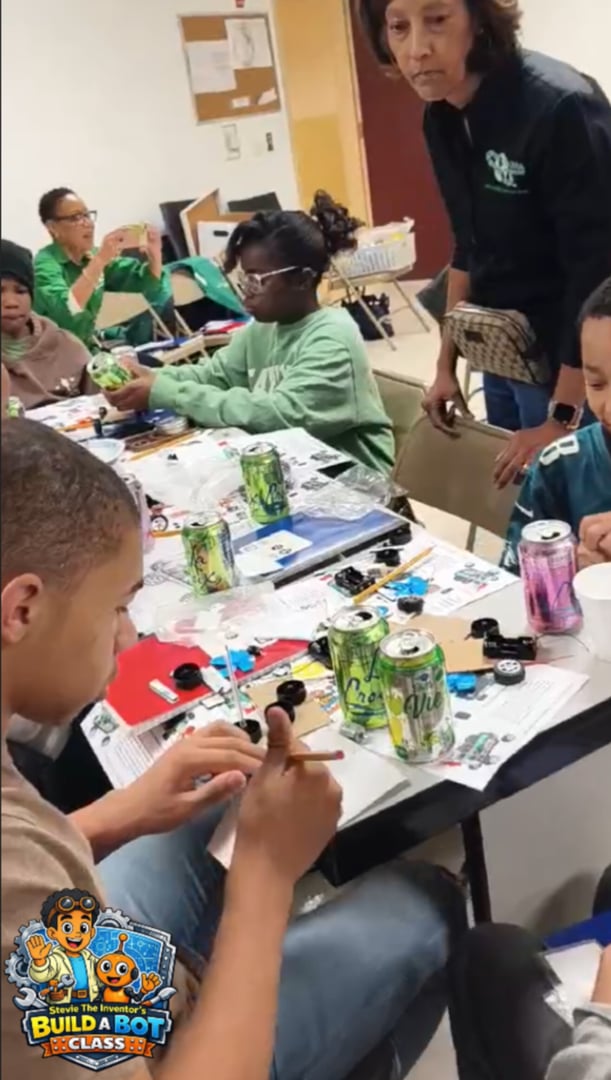 Teen working on advanced robotics project in Teen Tech Masters class