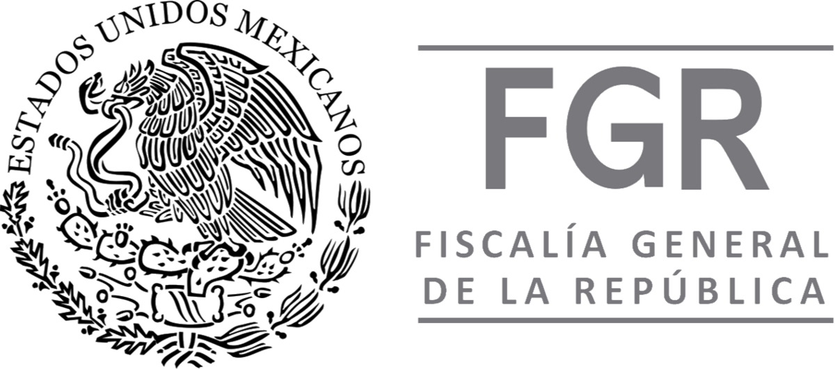 Logo of the Fiscalía General de la República, Mexico, featuring the national seal and large letters "FGR."