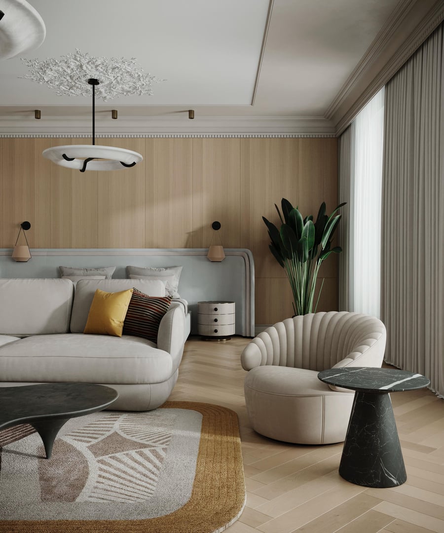 Gallery showcasing luxurious design