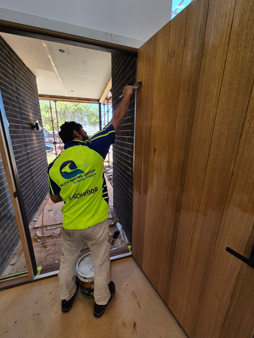 Professional timber fence staining and coating project