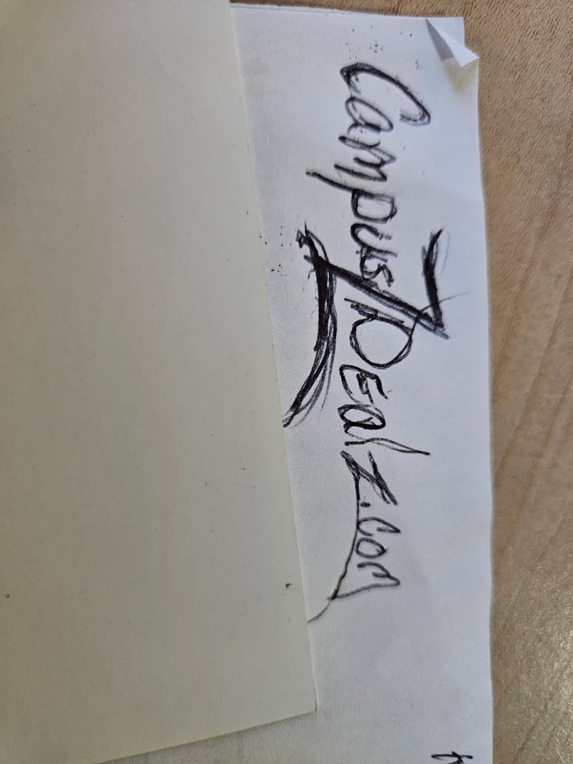 Hand drawn CampusDealz logo
