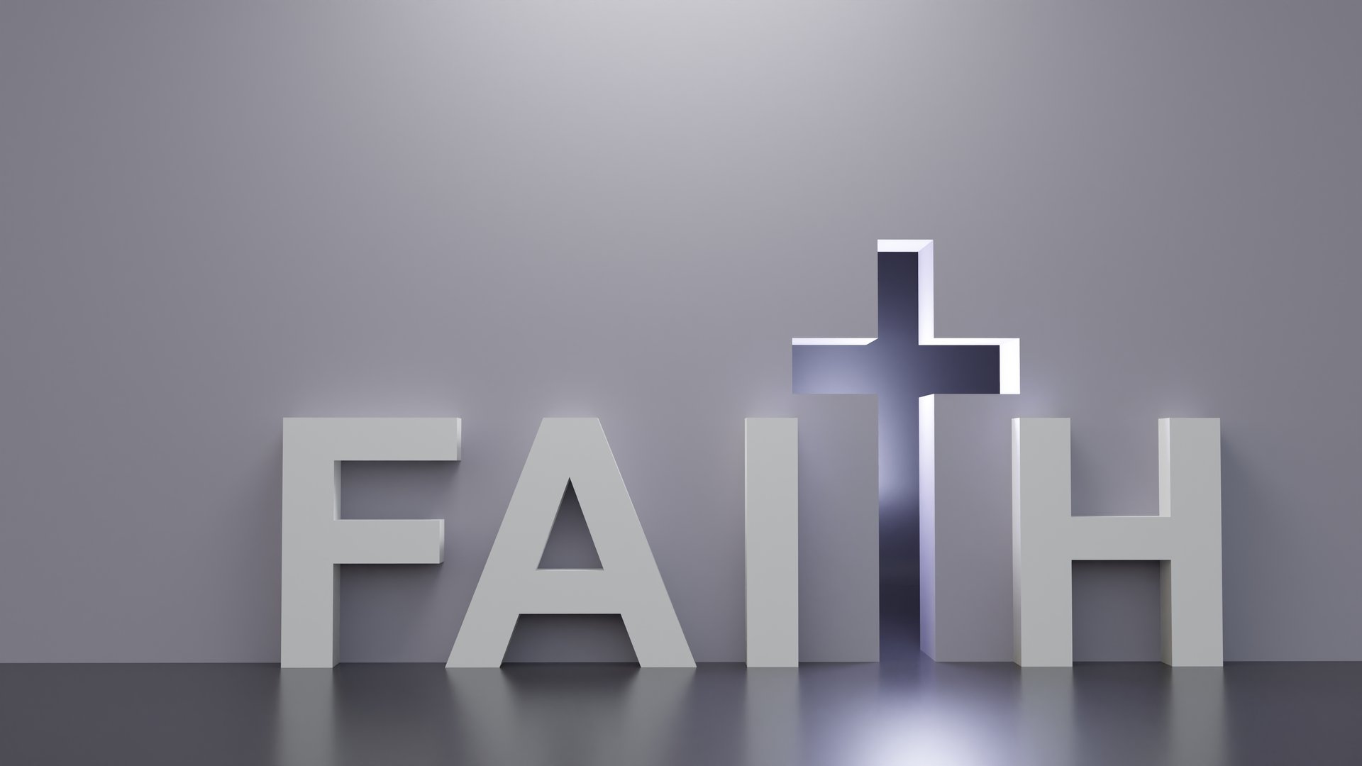 3D rendering. Faith Cross Door In Dark Room. Salvation, Spirituality and Christianity Faith Concept.