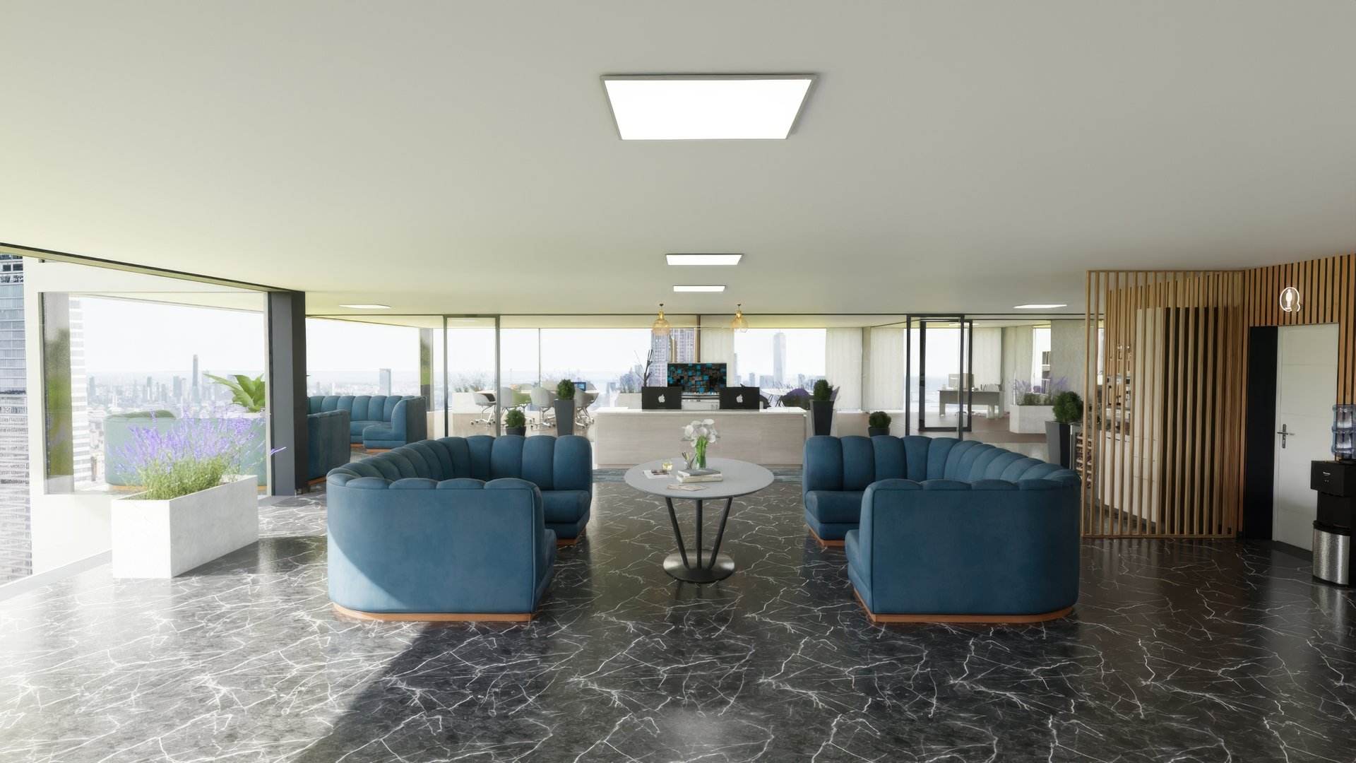 3D Visualisierung modernes Wohnzimmer - 3D Design Thüringen