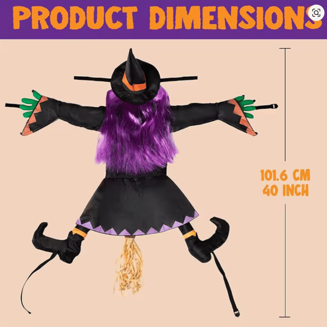 Outdoor Witch Tree Decoration - View 5