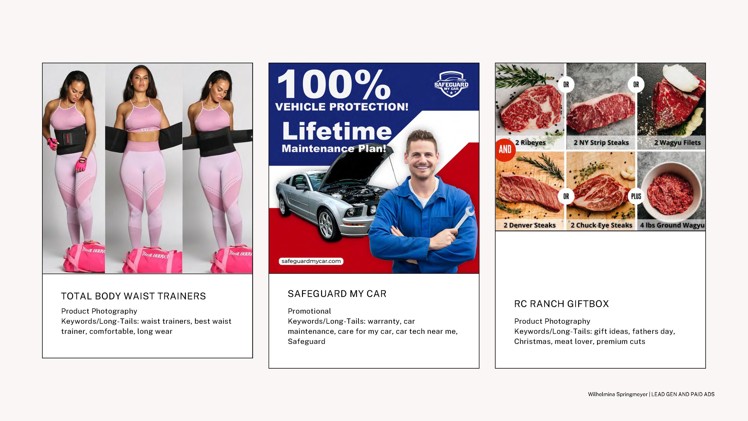 Wilhelmina Springmeyer - Paid Ads and Lead Gen Portfolio