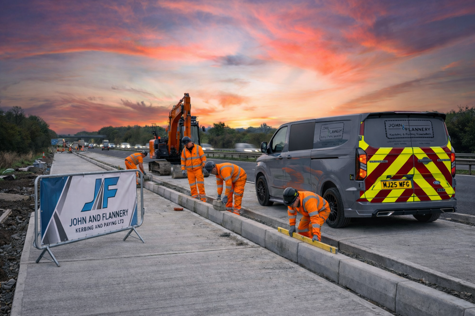 John and Flannery Paving & Kerbing projects