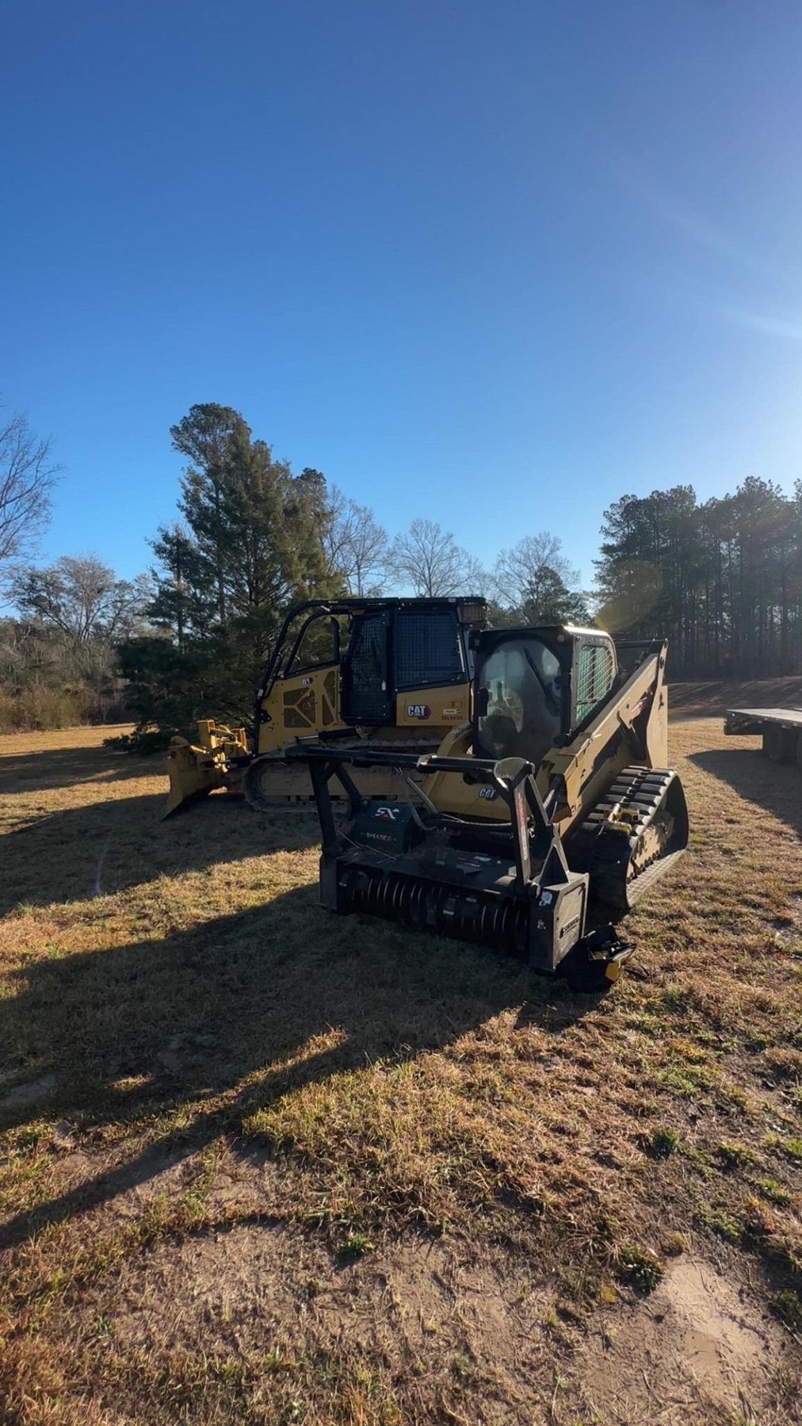 Professional land clearing and forestry mulching equipment