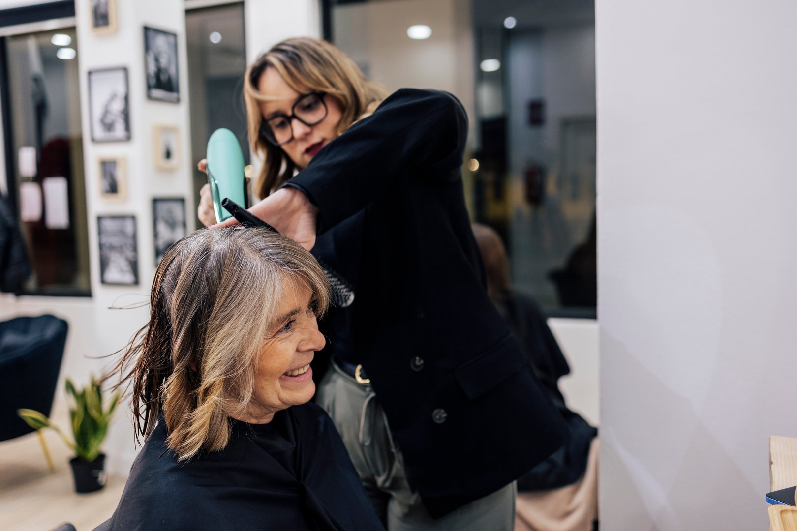 Professional hairstylist providing quality hair services