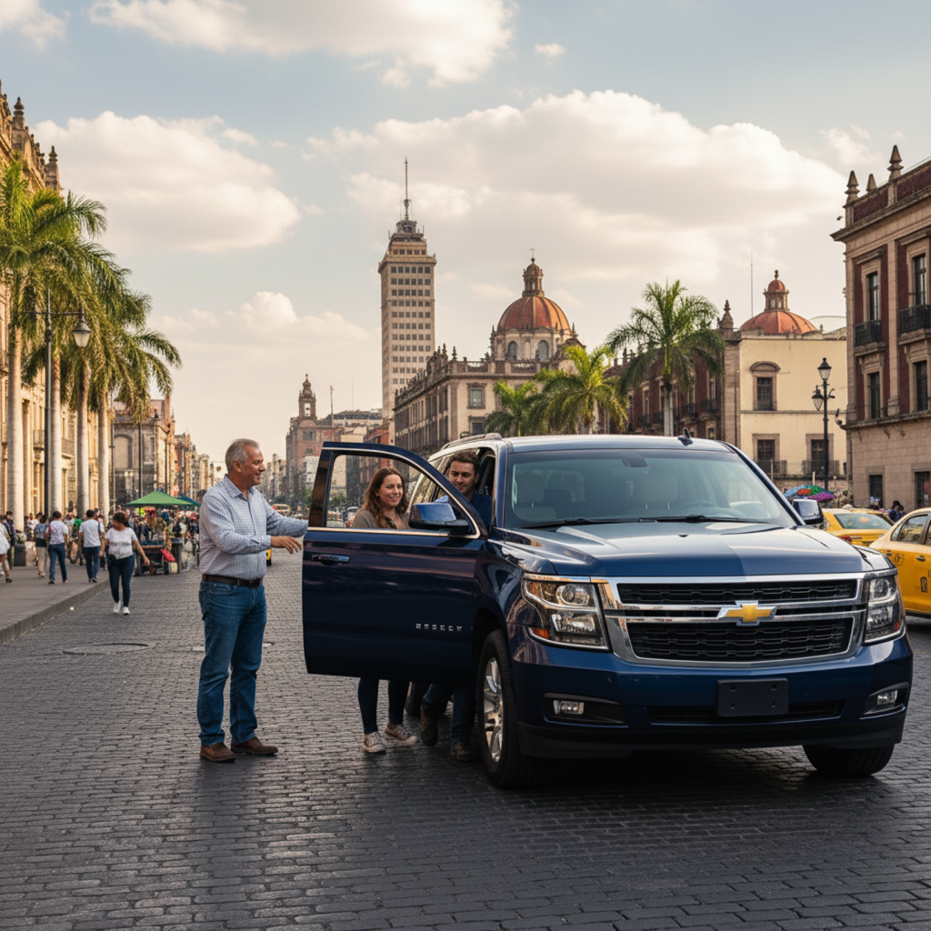 Suburban con chofer en centro historico