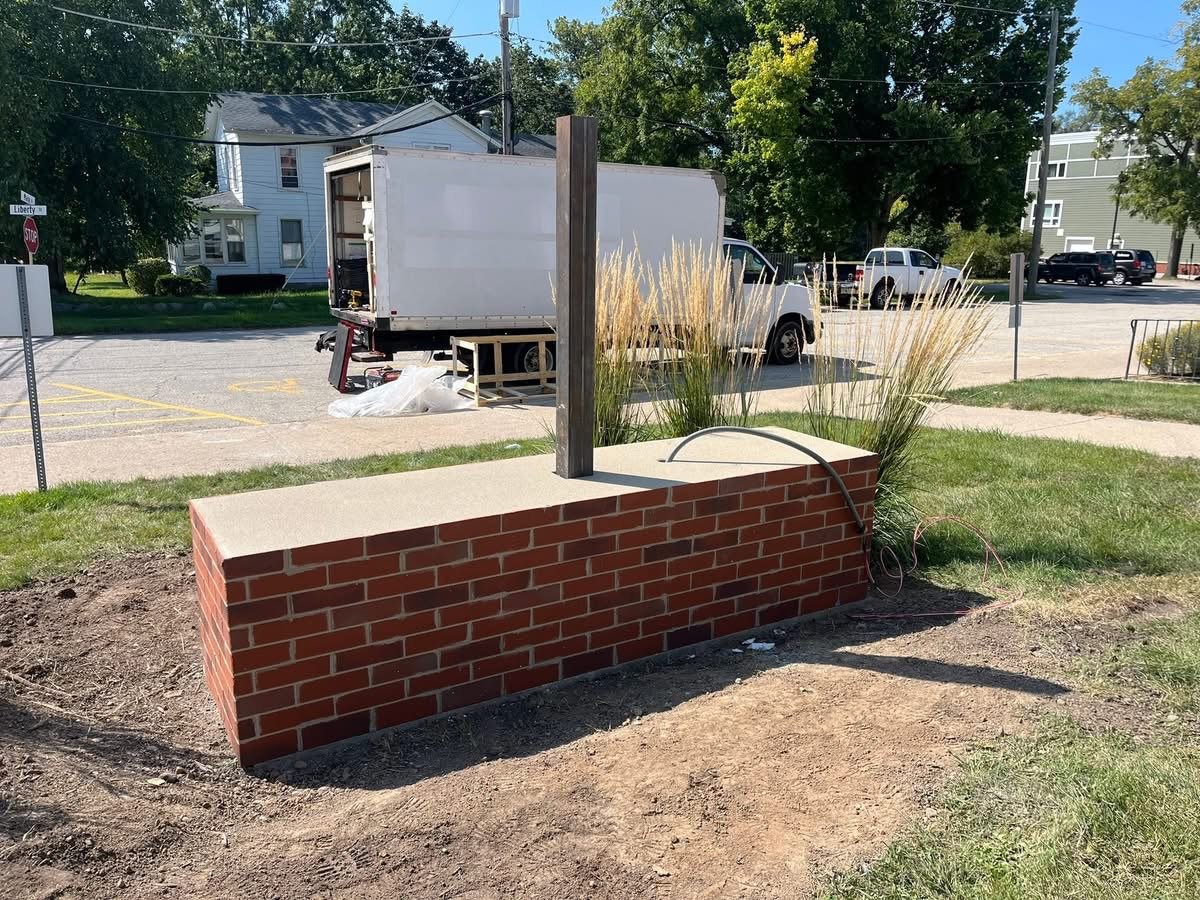 Custom monument sign installation by Sign Guy Signs